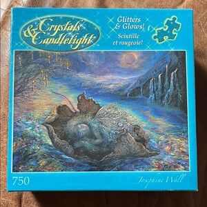 Crystals & Candlelight Glitters & Glows Ferry to Fairyland 750-Piece Puzzle NIB